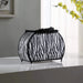 11.75' In Zebra Animal Print Purse W/ Black Faux Handle Table Lamp Default -DTYStore