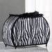 11.75' In Zebra Animal Print Purse W/ Black Faux Handle Table Lamp Default -DTYStore