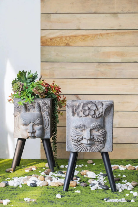 11' x 13' x 22' Greek God Statue Planter with Legs Default -DTYStore