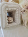 Ottoman Storage Bench Pet Supplies Corduroy Bench Cat's nest to hide For the Living Room, Entryway and Bedroom