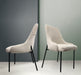 Upholstery Boucle Fabric Dining Side Chair Set of 2, Beige - DTYStore