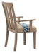 Nathaniel Fabric & Maple Finish Arm Chair (Set of 2) - DTYStore