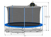 12FT Trampoline for Adults & Kids with Basketball Hoop, Outdoor Trampolines w/Ladder and Safety Enclosure Net for Kids and adults Default -DTYStore