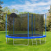12FT Trampoline for Adults & Kids with Basketball Hoop, Outdoor Trampolines w/Ladder and Safety Enclosure Net for Kids and adults Default -DTYStore