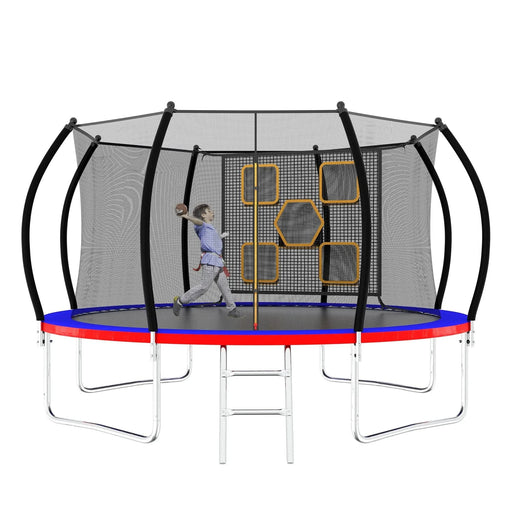 12FT Trampoline with Enclosure - Recreational Trampolines with Ladder, ASTM Approval Outdoor Trampoline for Kids - DTY Store