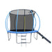 12FT Trampoline with Enclosure - Recreational Trampolines with Ladder and Anti Rust Coating, Pumpkin-shaped Trampoline with Slide and Basket Board, ASTM Approval Outdoor Trampoline for Kids Default -DTYStore