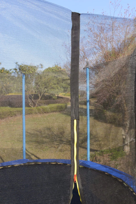 12 FT TRAMPOLINE OUTSIDE SAFETY NET WITH BASKETBALL HOOP Default -DTYStore