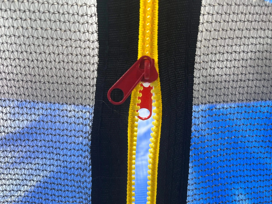 12 FT TRAMPOLINE OUTSIDE SAFETY NET WITH BASKETBALL HOOP Default -DTYStore