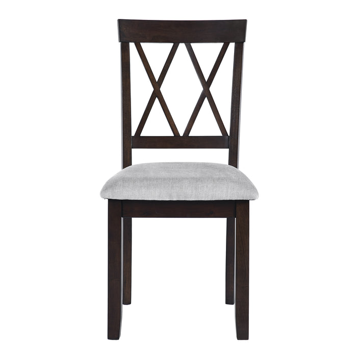 Dining Room Chairs Set of 2, Accent Diner Chairs Upholstered Fabric Side Stylish Kitchen Chairs with Solid Wood Legs and Padded Seat - DTYStore