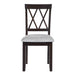 Dining Room Chairs Set of 2, Accent Diner Chairs Upholstered Fabric Side Stylish Kitchen Chairs with Solid Wood Legs and Padded Seat - DTYStore