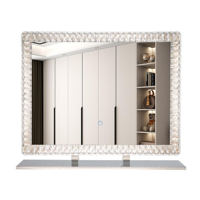 LED Crystal Mirror Light With Dimmable Lights