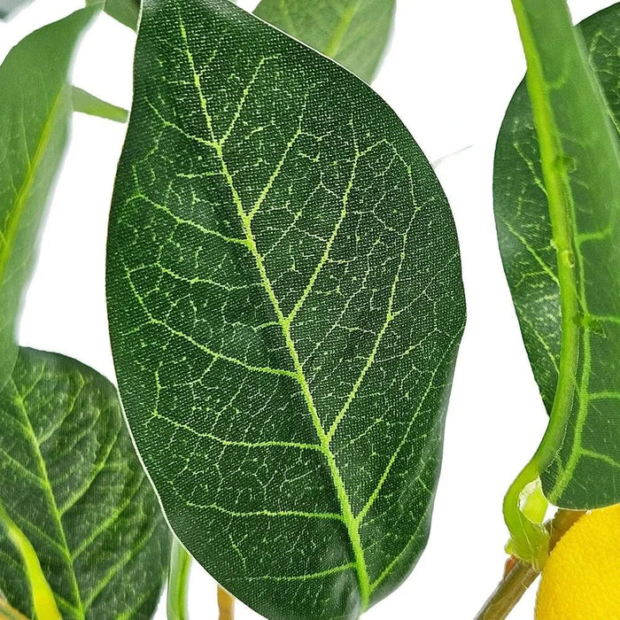 12x12x31.5'H Artificial PEVA Lemon Tree with Lifelike Greenery and Black Plastic Pot Default -DTYStore