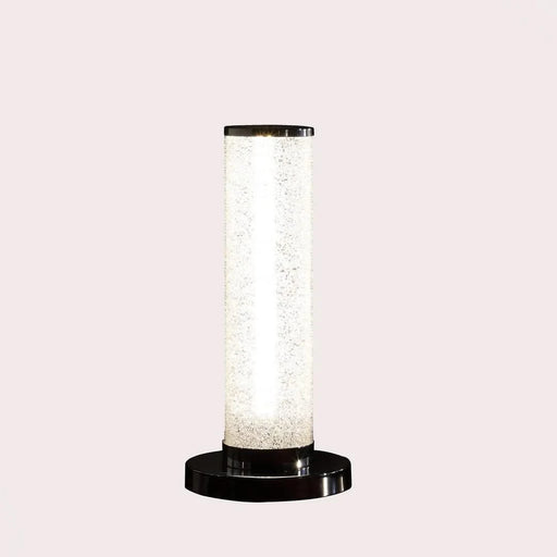 13-Inch LED Illuminari White Crystal Sand Rocks Column Table Lamp Default -DTYStore