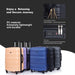Expandable 3 Piece Luggage Sets PC Lightweight & Durable Suitcase with Two Hooks, Spinner Wheels, TSA Lock, (21/25/29) Black - DTYStore