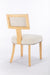 Heng Ming T back dining chair, with rivet decoration adjustment mat, suitable for dining room, kitchen, balcony, bedroom,set of 2 - DTYStore