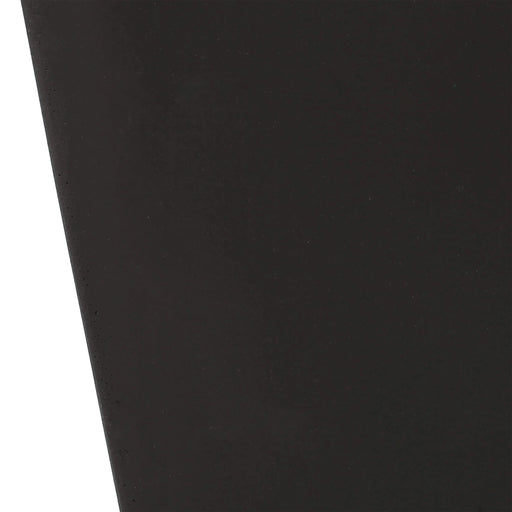 13' Outdoor Modern MGO Small Cast Stone Planter, Black Default -DTYStore