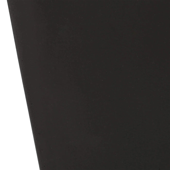 13' Outdoor Modern MGO Small Cast Stone Planter, Black Default -DTYStore