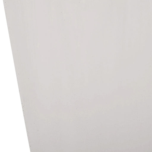 13' Outdoor Modern MGO Small Cast Stone Planter, Matte White Default -DTYStore