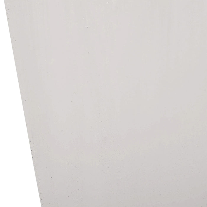 13' Outdoor Modern MGO Small Cast Stone Planter, Matte White Default -DTYStore