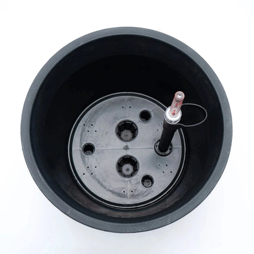 13 in.Gray Wicker Self-watering Planter Default -DTYStore