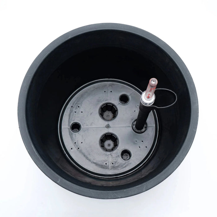 13 in.Gray Wicker Self-watering Planter Default -DTYStore