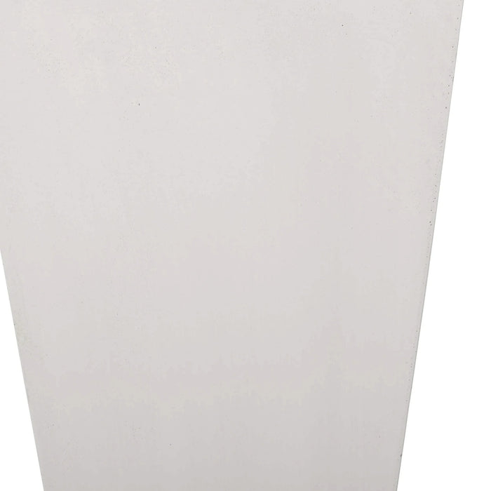 13' x 28.5' Modern Outdoor MGO Cast Stone Planter, White Default -DTYStore