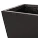 13' x 28.5 Outdoor Modern MGO Cast Stone Planter, Black Default -DTYStore