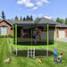 14FT Trampoline for Kids and Adults with Net, Outdoor Recreational Trampolines for Family - DTYStore