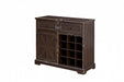 Farmhouse Buffet Cabinet with Storage Sideboard with 2 Drawers, Wine Bar Cabinet with Removable Wine Racks Storage Shelves, Liquor Coffee Bar Cupboard for Kitchen, Dining Room, Espresso L39.37''*W15.7 - DTYStore