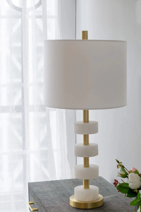 13x13x26' Marble Table Lamp Default -DTYStore