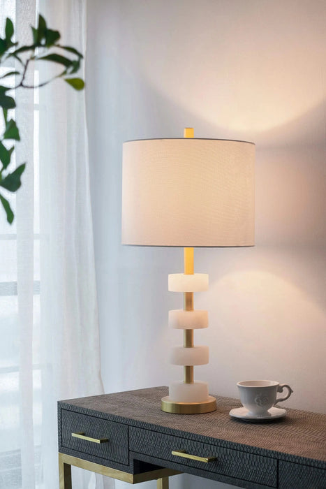 13x13x26' Marble Table Lamp Default -DTYStore