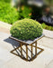 14.5' Granite Marble Black / Gold Plant Stand - DTY Store