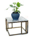 14.5' Granite Marble Black / Gold Plant Stand - DTY Store