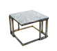 14.5' Granite Marble Black / Gold Plant Stand Default -DTYStore