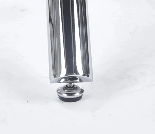 1+4,5pieces dining set, Table metal leg Mid-century Dining Table for 4-6 people With Glass Table Top, Pedestal Dining Table, End Table Leisure Coffee Table Default -DTYStore