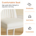 6 Dining Chair Set, White Dining Chair Set, PU Material High Back Seat and Sturdy White Leg Chair for Dining Room, Kitchen & Living Room c-010 - DTYStore