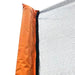 14FT Powder-coated Advanced Trampoline with Basketball Hoop Inflator and Ladder(Outer Safety Enclosure) Orange Default -DTYStore