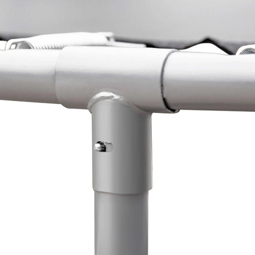 14FT Powder-coated Advanced Trampoline with Basketball Hoop Inflator and Ladder(Outer Safety Enclosure) Orange Default -DTYStore