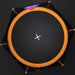 14FT Powder-coated Advanced Trampoline with Basketball Hoop Inflator and Ladder(Outer Safety Enclosure) Orange Default -DTYStore
