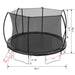 14FT Trampoline (Double-side color pad) , Trampoline for Kids and Adults with Enclosure Net and Ladder,Curved fence pole Default -DTYStore