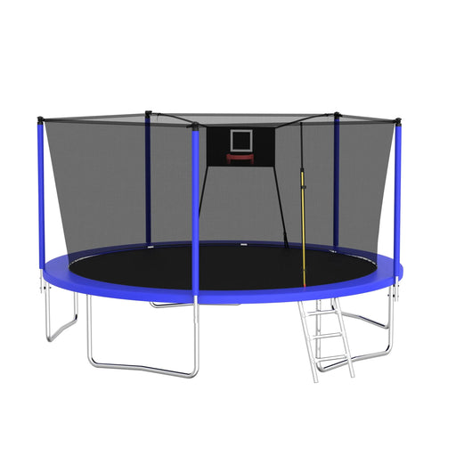14FT Trampoline ,Sports Fitness Trampolines with Enclosure Net, Recreational Trampolines for Outdoor Indoor- DTY Store