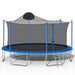 14FT Trampoline for Adults & Kids with Basketball Hoop, Outdoor Trampolines w/Ladder and Safety Enclosure Net for Kids and Adults Default -DTYStore