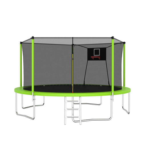 14FT Trampoline for Kids and Adults with Net, Outdoor Recreational Trampolines for Family - DTY Store