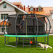 14FT Trampoline with Enclosure - Recreational Trampolines with Ladder and AntiRust Coating, ASTM Approval Outdoor Trampoline for Kids Default -DTYStore