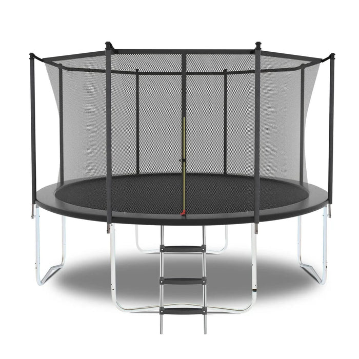 14FT Trampoline with Safety Enclosure Net, Outdoor Trampoline with Heavy Duty Jumping Mat and Spring Cover Padding for Kids and Adults Default -DTYStore