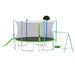 14FT Trampoline with Slide and Swings, ASTM Approved Large Recreational Trampoline with Basketball Hoop and Ladder,Outdoor Backyard Trampoline with Net, Capacity for Kids and Adults Default -DTYStore