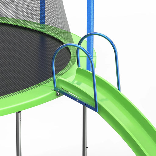 14FT Trampoline with Slide and Swings, Double color cover, Trampoline with Basketball Hoop and Ladder,Outdoor Backyard Trampoline with Net, Capacity for Kids and Adults- DTY Store