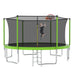 14FT for Kids Children with Safety Enclosure Net Outdoor Backyards Large Recreational Trampoline Default -DTYStore