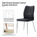 6 black dining chairs. Modern chairs from the Middle Ages. Made of PU material cushion and silver metal legs. Suitable for restaurants and living rooms - DTYStore