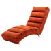 Linen Massage Chaise Lounge Indoor with Remote Control,Ergonomic Electric Massage Long Lounger with 5 Modes for Office, Living Room,Bedroom (Orange) - DTYStore